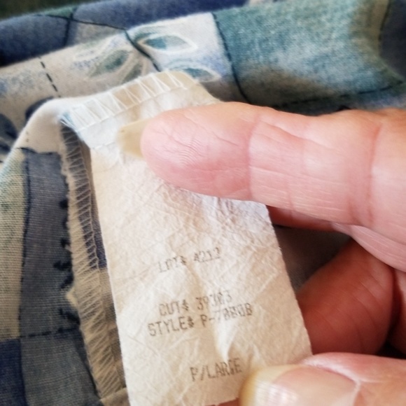 Blue and White Western Style  Blouse - Picture 8 of 8